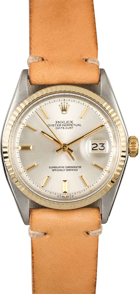 rolex with leather band|vintage rolex leather watch bands.